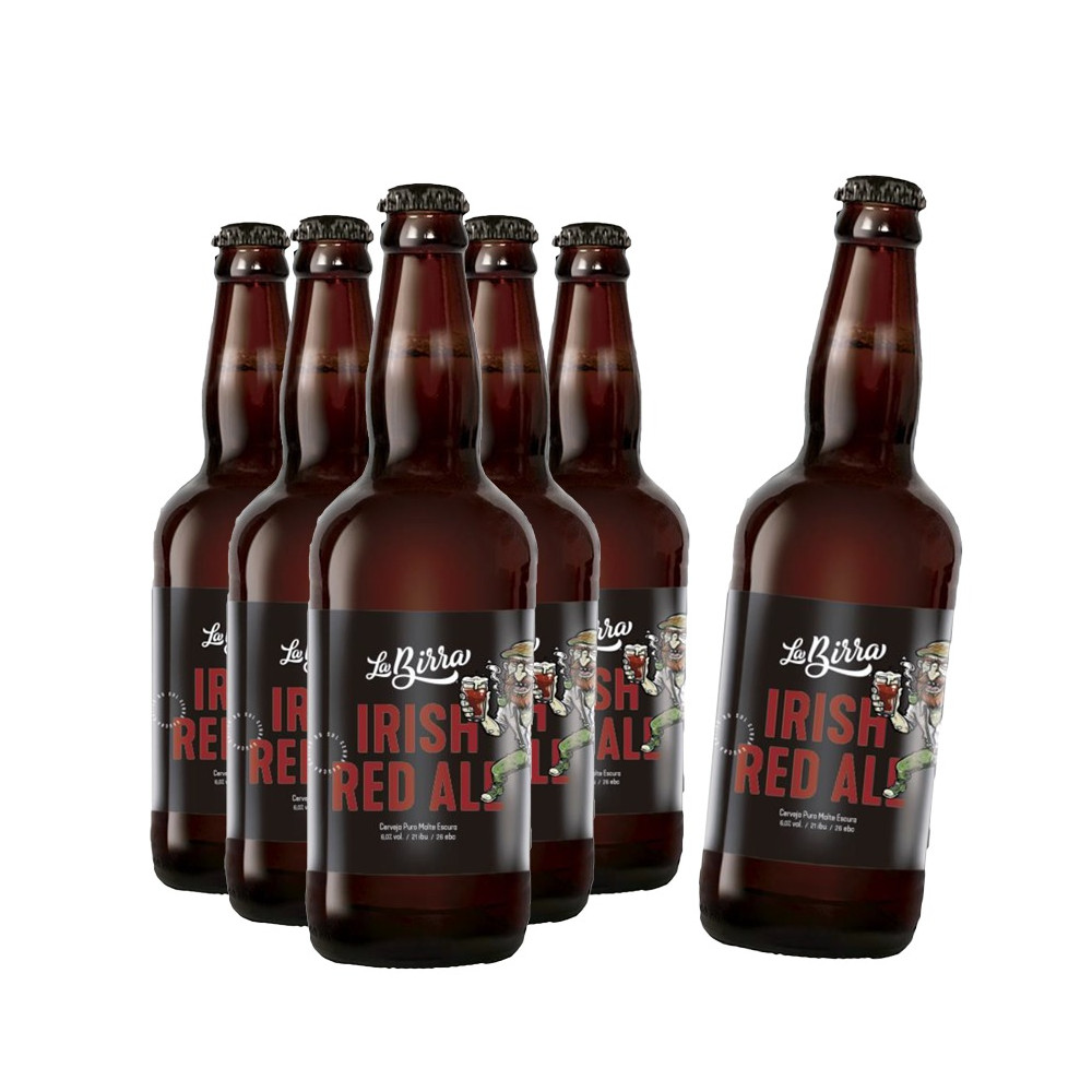 Compre 5 leve 6: Cerveja La Birra Irish Red Ale 500ml